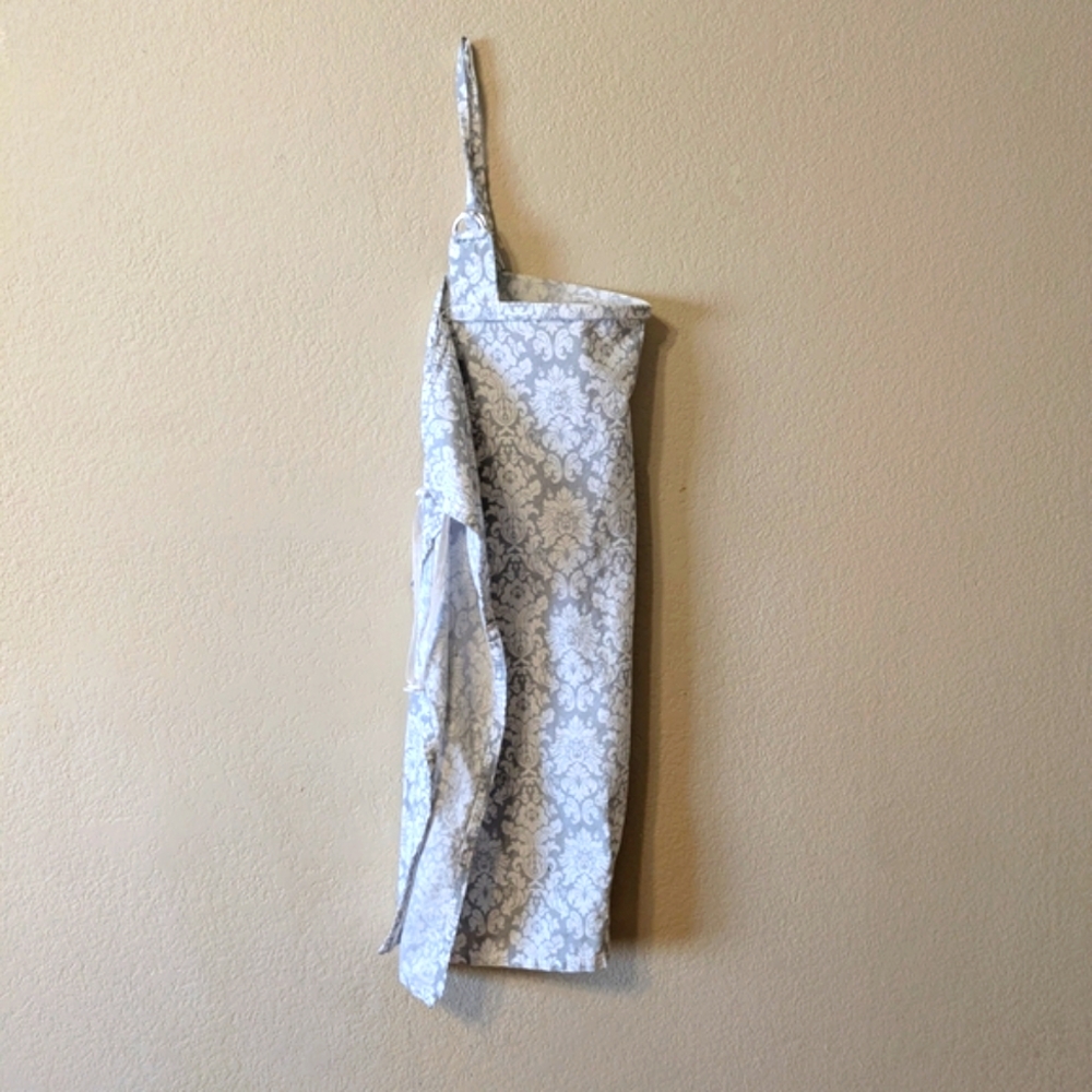 Elegant White and Gray Nursing Cover - Picture 8 of 10